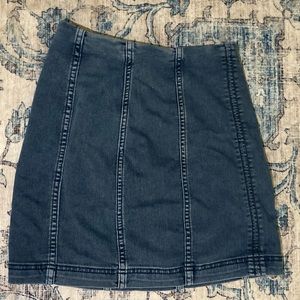 Free People denim mini skirt